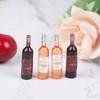 10Pcs 1/12 Dollhouse Miniature Bottles Of Red Wine Dollhouse Kitchen Food Toys