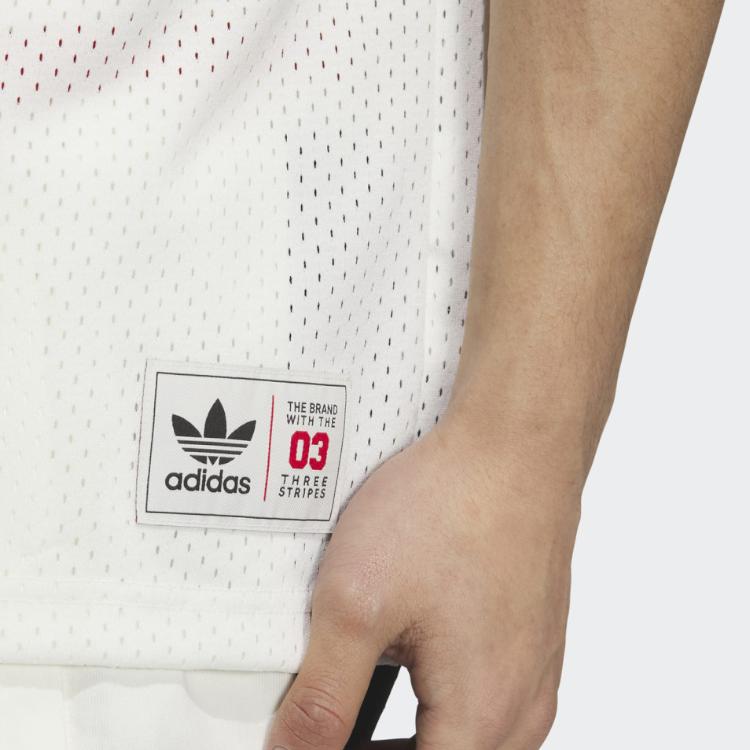 adidas originals Logo Printed T-Shirt White Blue JC6801-1