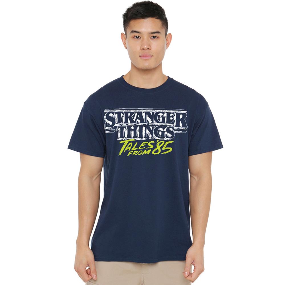 Stranger Things: Tales from ´85 Unisex Adult Two Tone Logo T-Shirt