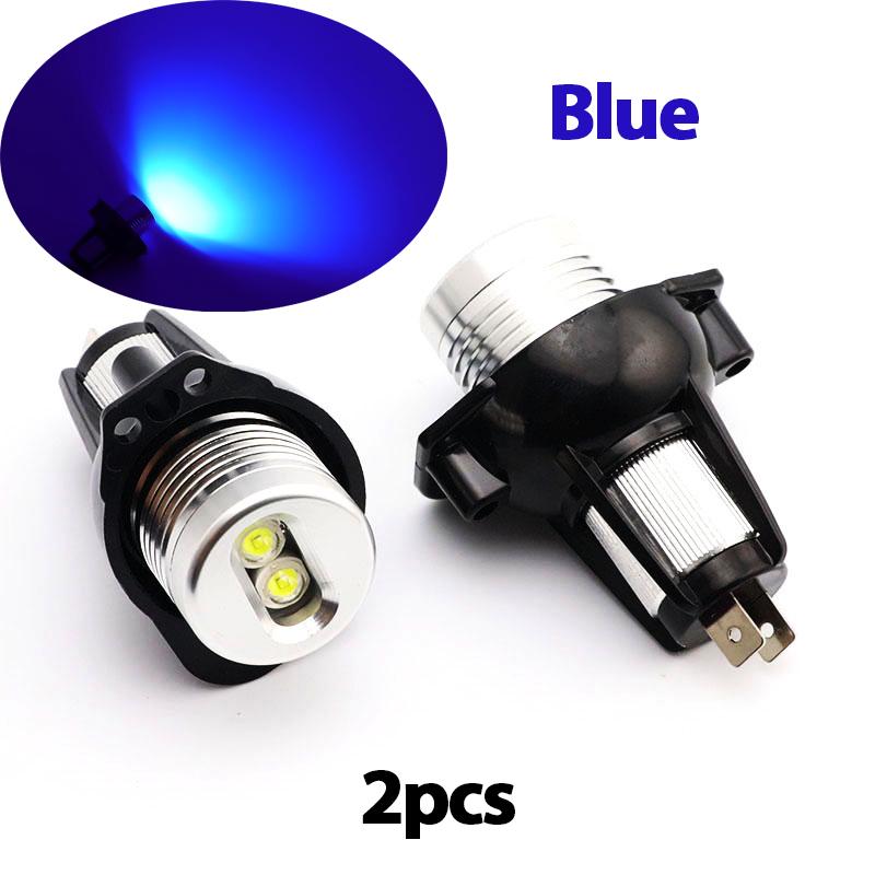 For BMW E90 E91 2005-2008 20W White Red Yellow Blue Green Angel Eyes Marker Light Bulbs Bright Headlights Replacement Accessory