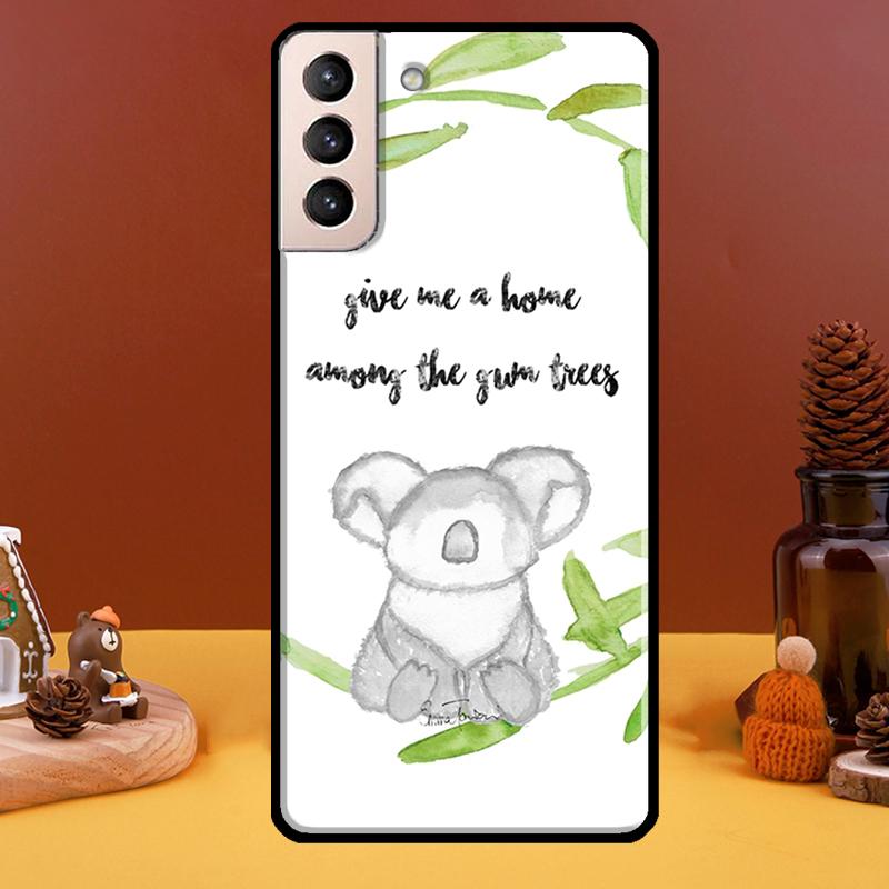 Милый мультяшный акварельный животный коала Чехол для телефона для Samsung Galaxy S21 S22 Ultra Note 20 S8 S9 S10 Note 10 Plus S20 FE Fundas