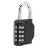 4 Digit Resettable Outdoor Waterproof Padlock for School Gym Sports Locker Fence Toolbox Short Shackle Combination Lock