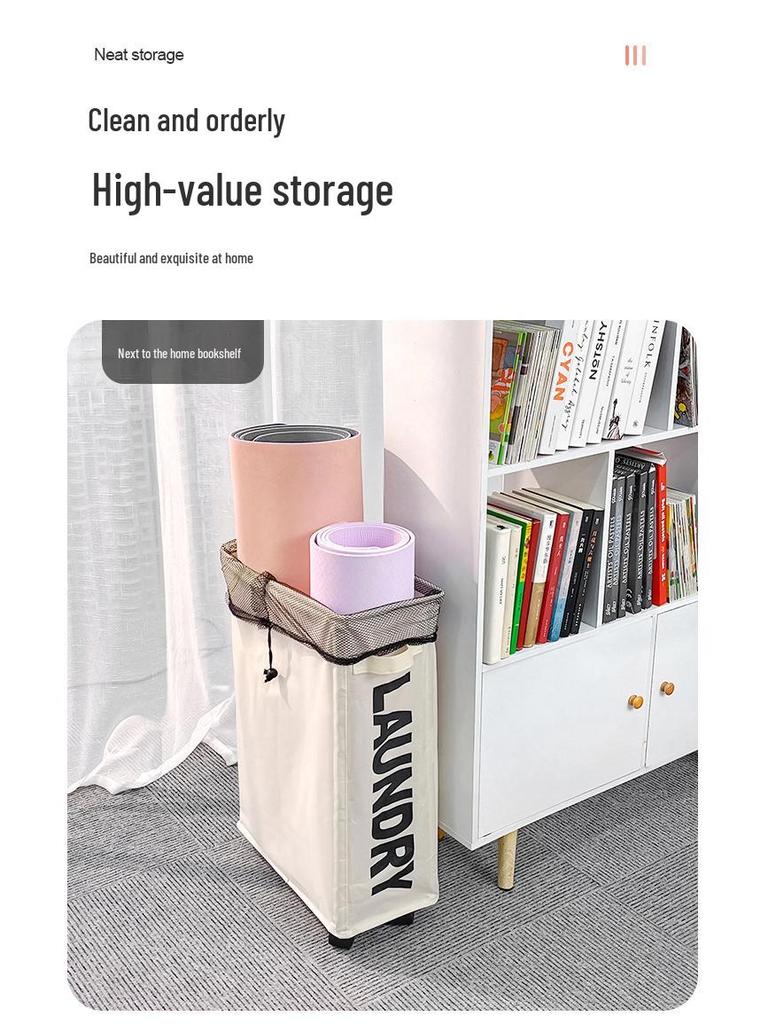 Single Compartment Oxford Cloth Laundry Basket and Storage Box for Bedroom