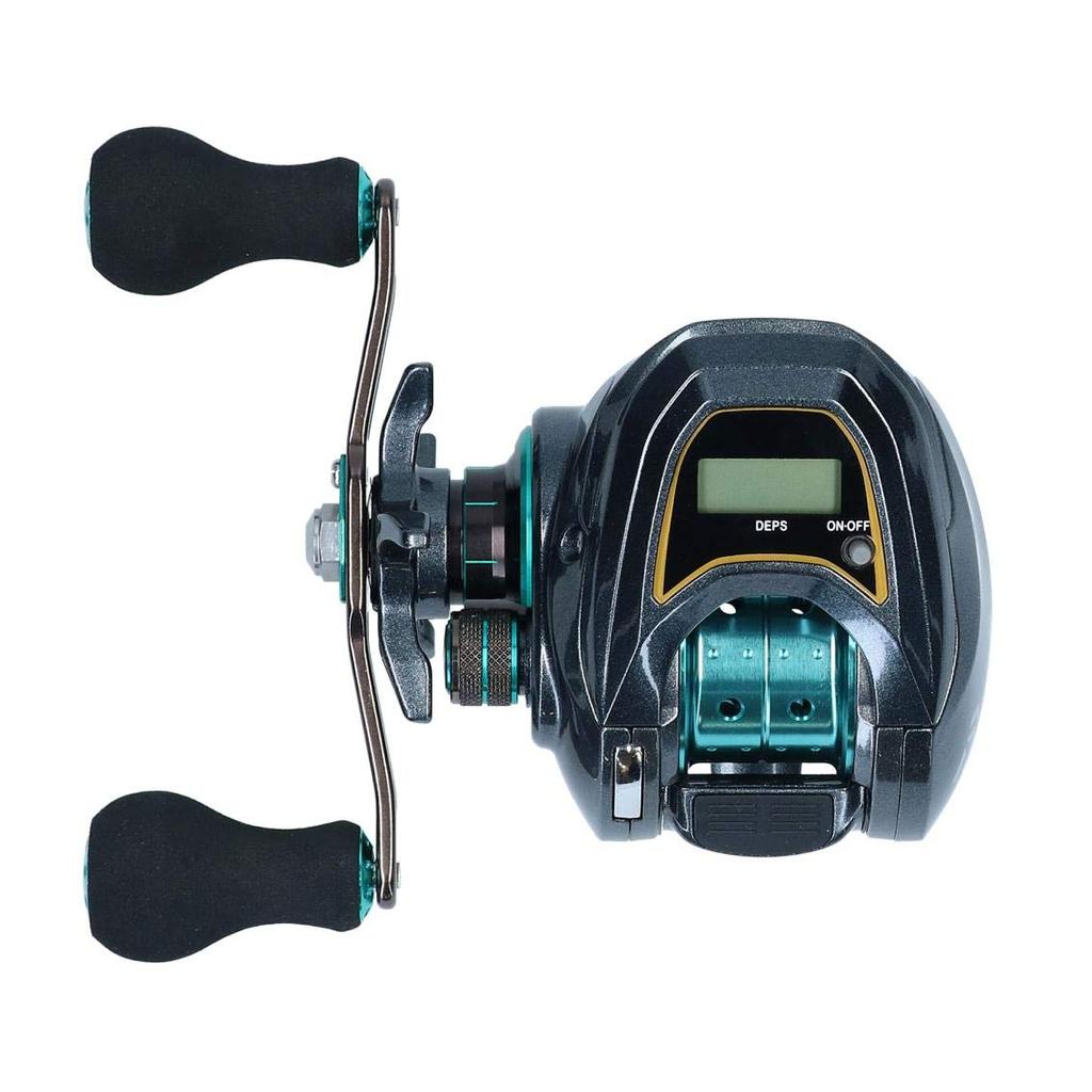 DAIWA LIGHT SW X IC SS L Катушка для приманки со счетчиком черного и синего цветов