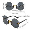 Colorful Children's Sunglasses UV400 Protection Party Decorative Glasses Rimless Shades  for Kids