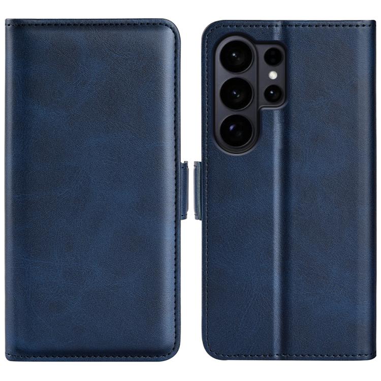 Dual-side Magnetic Buckle Horizontal Flip Leather Phone Case
