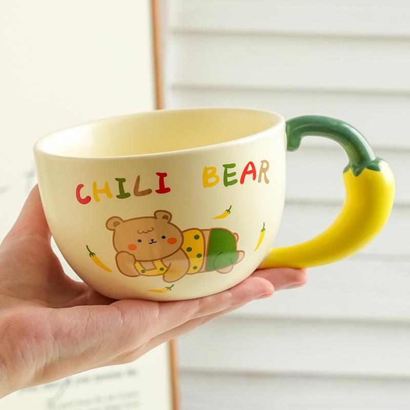 Милая и дорогая керамическая чашка с медведем, крышкой и ложкой, домашний офис, пара, чашка для воды, подарок девушке