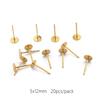 Товары для вечеринок 10-100 шт./лот популярные золотые для самостоятельного изготовления ювелирных изделий высокого качества гвоздики для ушей серебристые штифты для сережек задняя часть уха
