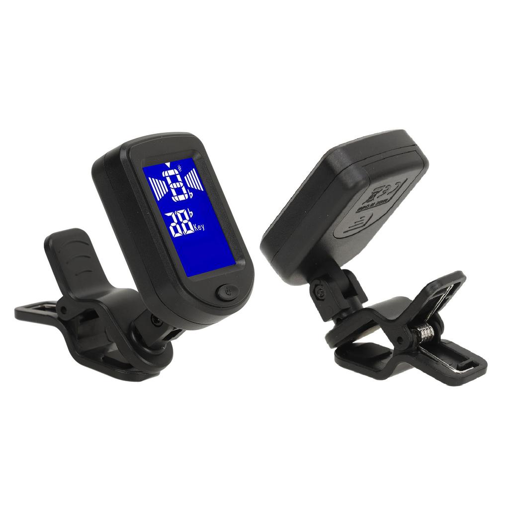 Цифровой электронный тюнер, многофункциональный, высокоточный, зажимной, для настройки струнных инструментов