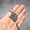 Vintage Jesus God Christian Virgin Mary Saint Barbara Powerful Amulet Talisman Pendant Necklace Chain Unisex Fashion Gothic Jewelry Party Gift