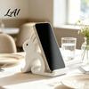3D Printed Cell Phone Stand Cute Rabbit Holder Stand Bunny Office Desk Holder Shape Mobile Universal Hands-Free Desktop Mount for Smartphones