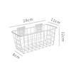 Iron Storage Basket Bread Snack Fruit Basket Wall Household Organizer Holder Bathroom Kitchen Sundries Storage Container
