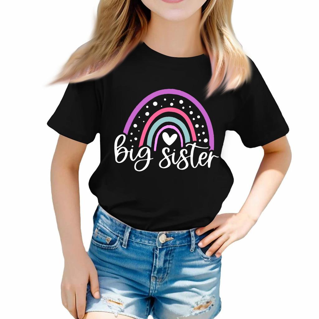 Toddler Girl Boy T-Shirts Kids Top Boys And Girls Printed Short Sleeved T-shirt
