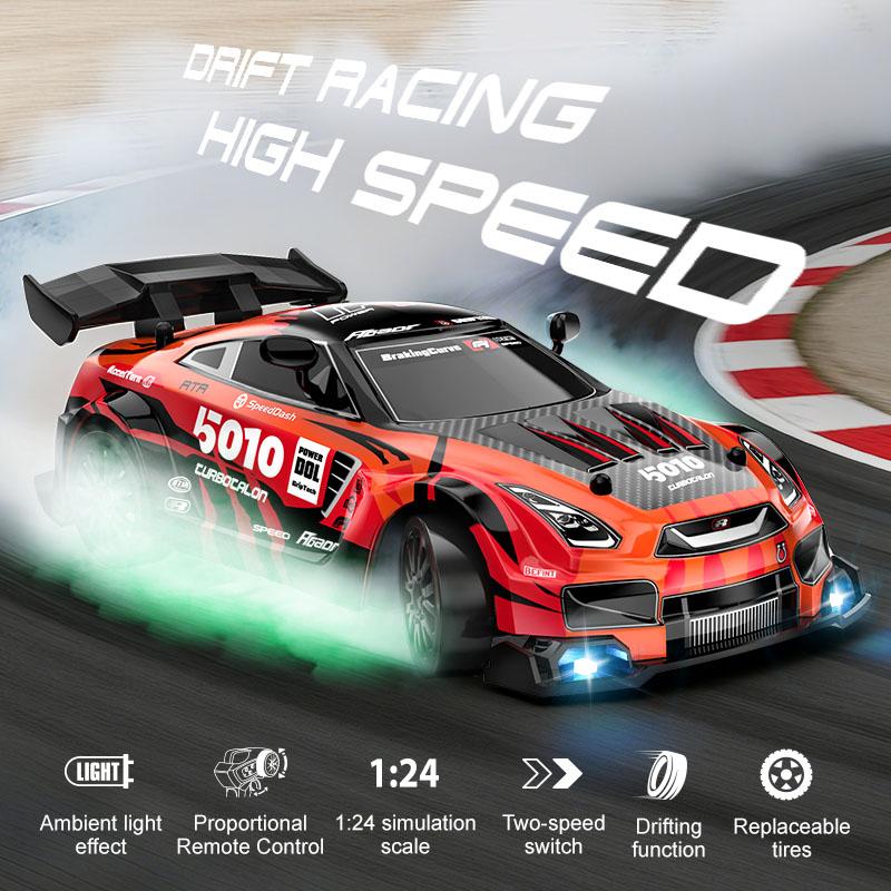 RidzoRi Neuerscheinung: 1:24-Verhältnis-Four-Wheel-Drift-Remote-Controlled-Kartspiel mit stufenloser Geschwindigkeitsregelung