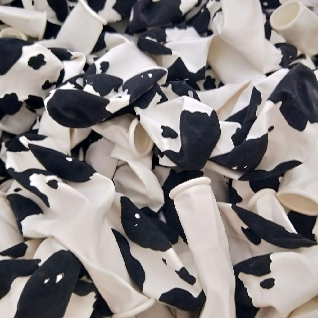 Happy Birthday Party Decoration BalloonsThickened 3g 12inch Camouflage Blue Green Animal Cow Map Baloon Kids Toy Globos