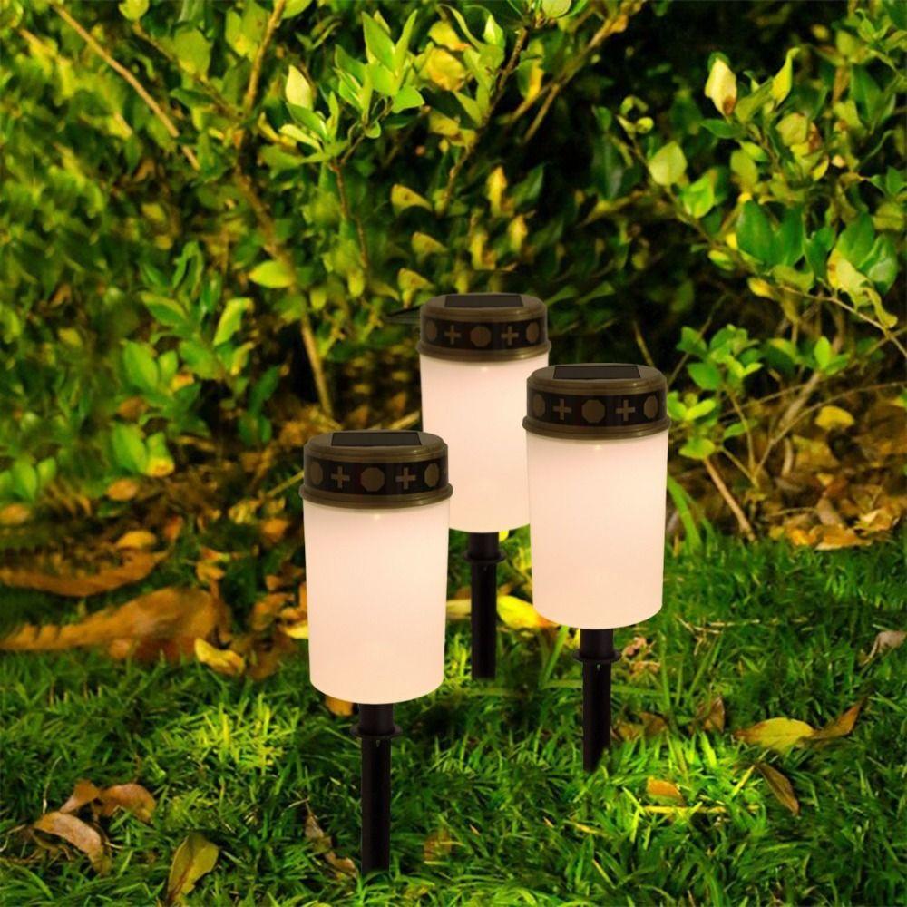 Rainproof Solar Cemetery Candle Light Waterproof Electronic Candle Light Grave Memorial Tribute
