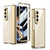 Прозрачный магнитный чехол с покрытием для Samsung Galaxy Fold4 Z Fold 4, крышка с магнитной петлей, передняя пленка, чехол для телефона, жесткий пластиковый чехол