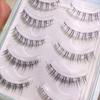 5 Pairs False Eyelashes Pack Soft Sharpened Tips Natural Look Lashes for Cosplay Party Makeup