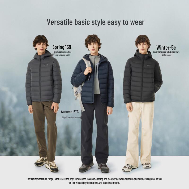 Tanboer Men's Lightweight Hooded Down Jacket