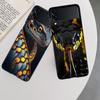 Чехол для телефона 'Лесные гадюки и питоны' для Samsung Z Flip 7 6 5G Galaxy Z Flip 5 4 3 Черный Жесткий Чехол-крышка Роскошный ПК-корпус Coque