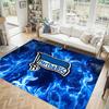 hertha bsc FC Design Crystal Velvet Carpet Cozy Non?Slip Printed Rug For Bedroom Living Room Entrance