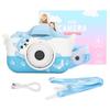 Kids Camera HD Video Dual Camera Built In Games Multi Mode Filter Blue Cute Cartoon Mini Digital