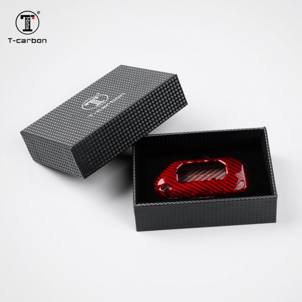 Чехол-оболочка из углеродного волокна T-Carbon для корпуса автомобильного ключа Jeep Grand Cherokee Gladiator, Аксессуары для интерьера автомобиля