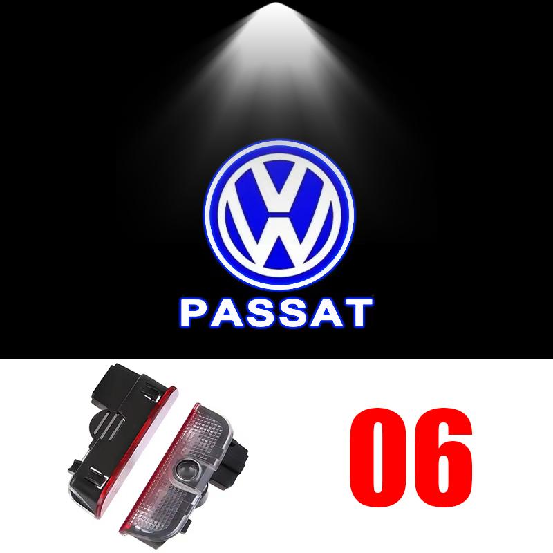 2Pcs LED Car Door Projector Welcome Ghost Shadow Light For VW Touareg Golf 5 6 7 Passat B6 B7 B8 B9 MK6 MK7 R GTI Accessories