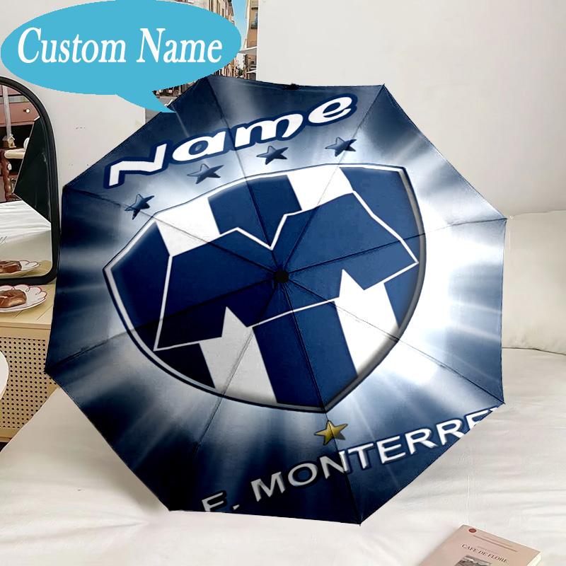 Custom Name Umbrella Team Spirit Unity Monterrey Umbrella 8-Frame for Travel, Camping, Casual Lightweight Portable, Essential for Family Gifts