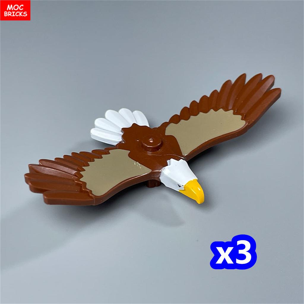 Кирпичики MOC Джунгли Подлесок Лесное животное Обезьяна Коза Жираф Птица Ночная сова Аксессуары Строительные блоки Игрушки-друзья Подарки