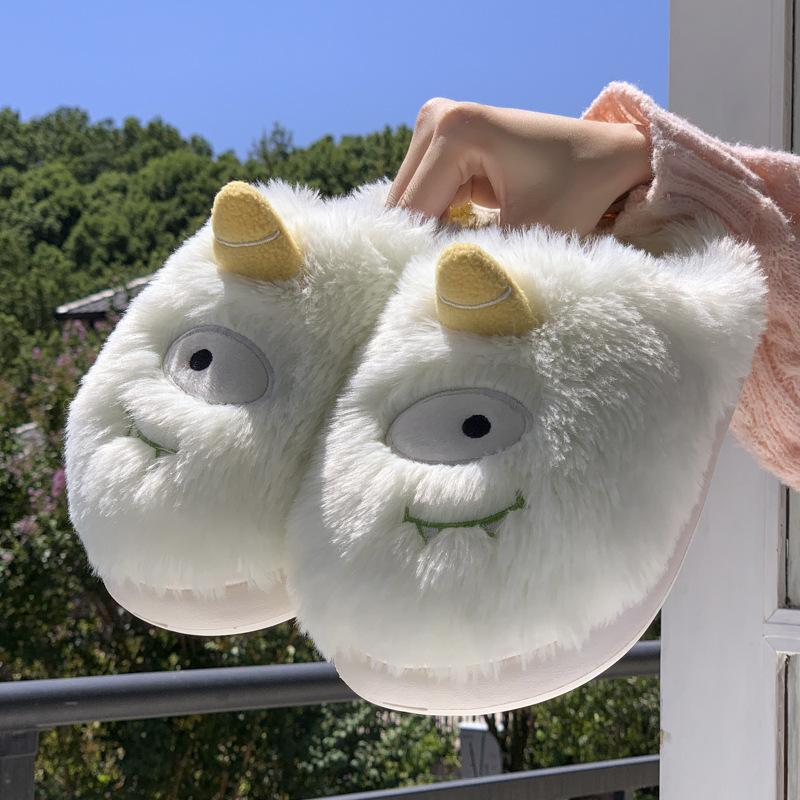 Женские пушистые домашние тапочки Легкие уютные домашние туфли из искусственного меха для женщин Зимние теплые нескользящие тапочки с эффектом памяти Мягкие тапочки для дома и улицы