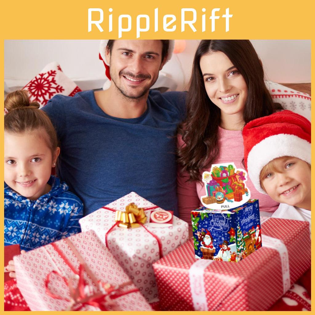 Синее Рождество Глубокая Тематика Узор Подарочная Коробка Праздничное Украшение Реквизит для Атмосферы