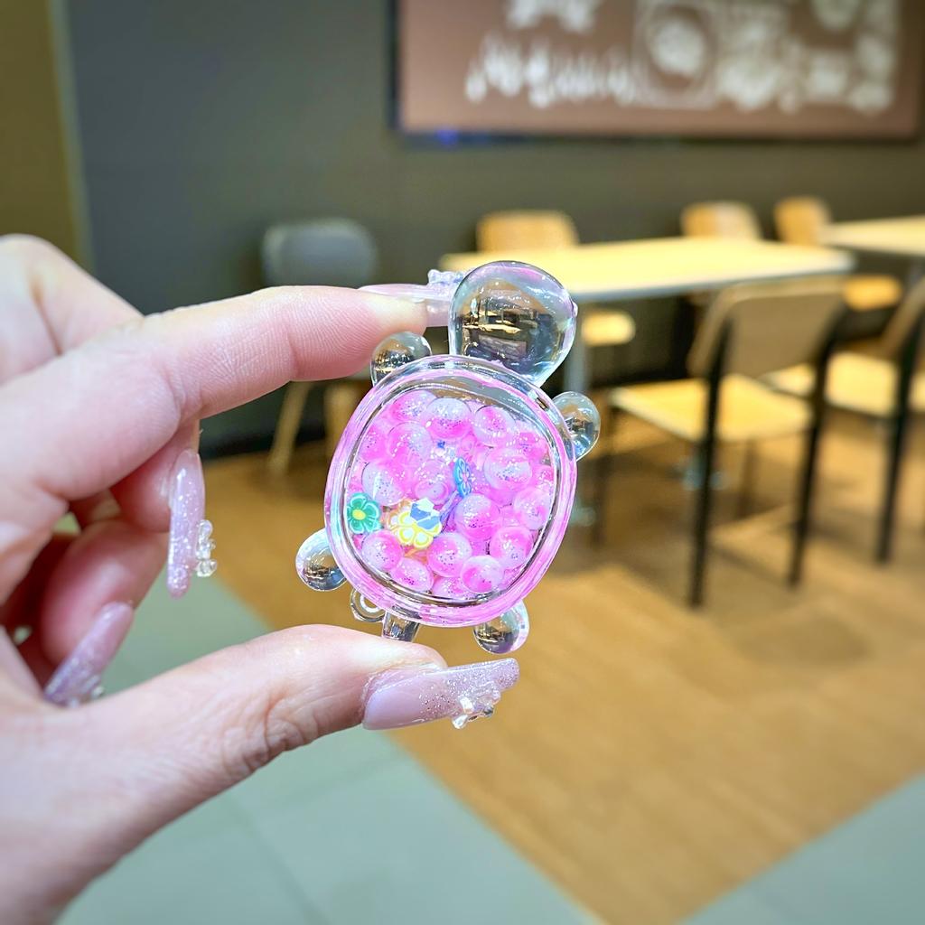 Diy Creative Table Toy Gift with Luminous Sand, Dazzling and Sparkling Turtle Ornaments