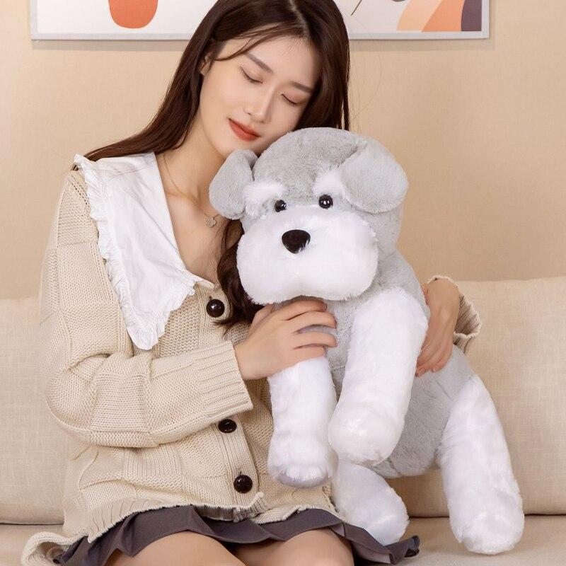 35/45 см Kawaii Schnauzer плюшевые игрушки милые мягкие подушки с изображением животных моделирующие куклы для девочек подарок на день рождения и Рождество