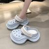 Модные женские сандалии на платформе DIY на шнуровке Модные клоги Толстая подошва Летняя садовая обувь Женские домашние уличные тапочки Пляжные танкетки Слайды