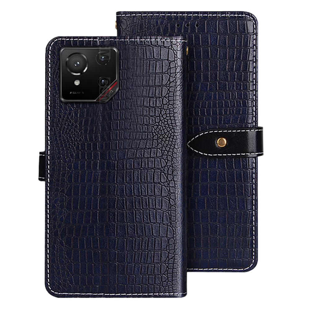 For Asus ROG Phone 9 5G Case Crocodile Texture PU Leather Flip Phone Cover