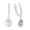 Серебряные серьги с мистик топазом 1.06ct (2190394)