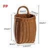 Kitchen Storage Basket with Handle Woven Hanging Baskets for Living Room Fruit Sundries Organizer Home Decor Hand-woven Baskets