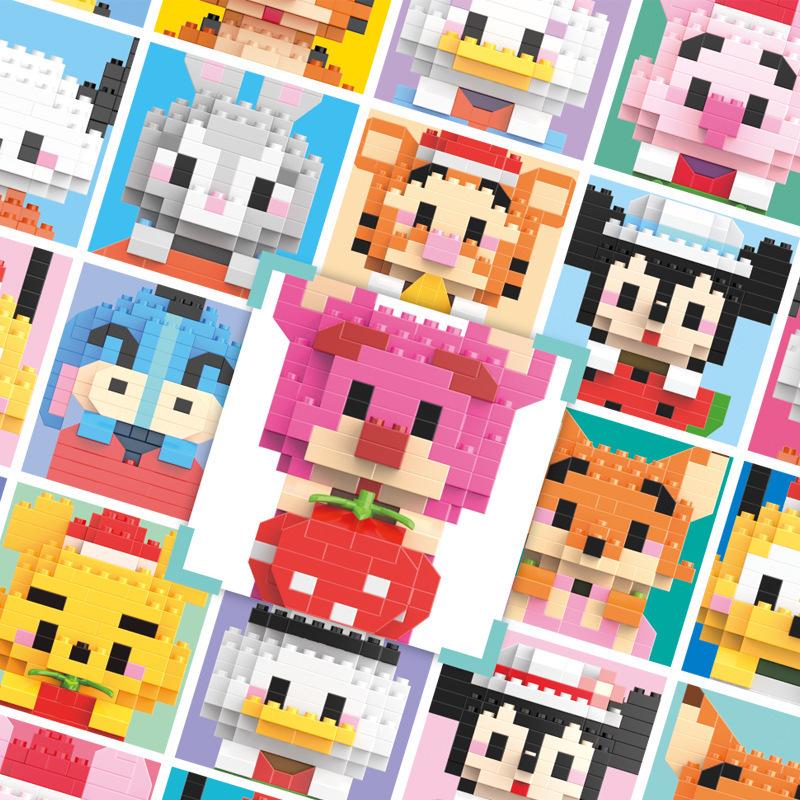 Совместимые с Lego микро строительные блоки мультяшные фигурки - детские развивающие настольные игрушки