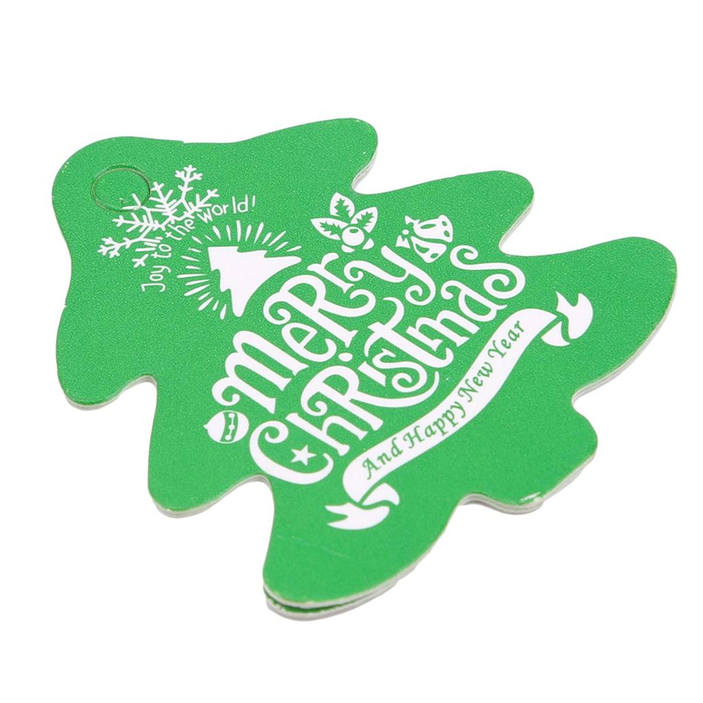 100 шт. Рождественские подарочные бирки с круглой формой для рождественской елки, белые бирки для карточек, подвесные елочные украшения, подарочная упаковка, этикетки
