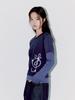 OAFISH Star Melody Layered Longsleeve, Navy