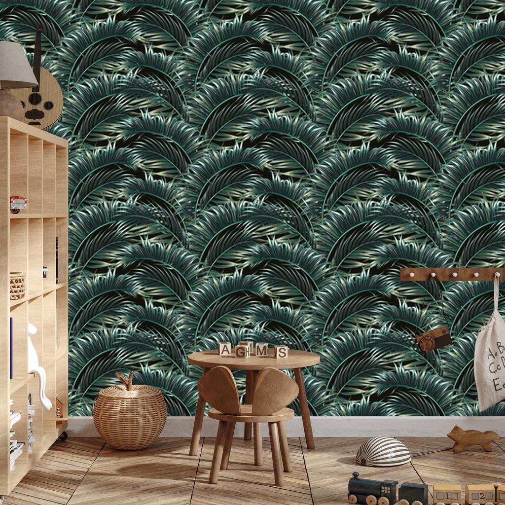 Palm Leaves Wallpaper for Living Room and Bedroom 50x1000
