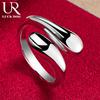 925 Sterling Silver Droplet/raindrop Ring Fashion Wedding Jewelry