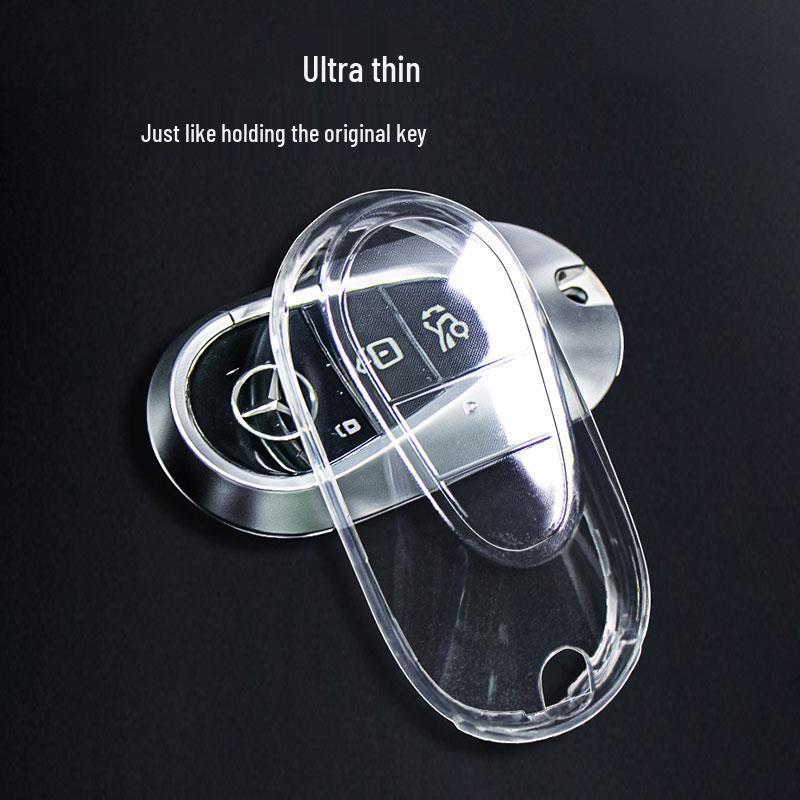 Прозрачный чехол для ключей Mercedes-Benz для C260, LC200, S400, E-Class, C-Class, EQE, GLC - Унисекс