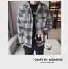 Men's Trendy Plaid Wool Jacket - Slim, Thick, Short Coat for Autumn and Winter