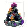 1 Set Aquarium Colorful Coral Reef Set Fish Tank Decoration Mountain Ornament for Aquarium Environments Decor Coral Mountain X 1 Aquatic Plant X 4