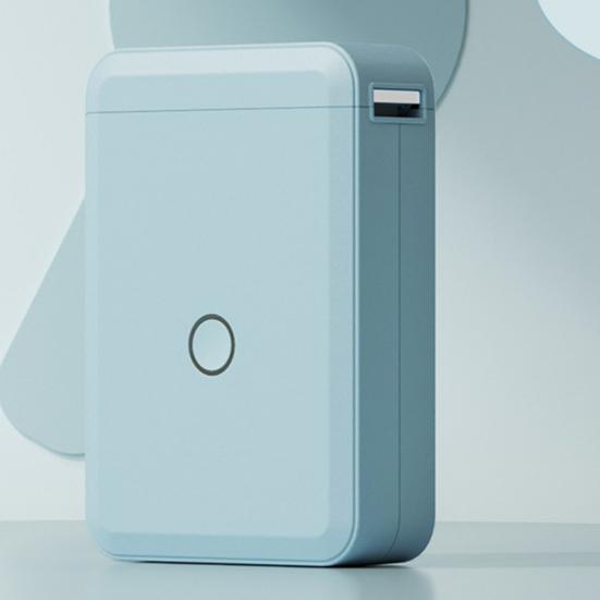 Мини-принтер этикеток Портативный Bluetooth-совместимый Бесплатное редактирование изображения Вставка не требует чернил Перезаряжаемый Совместимость с iOS для Android