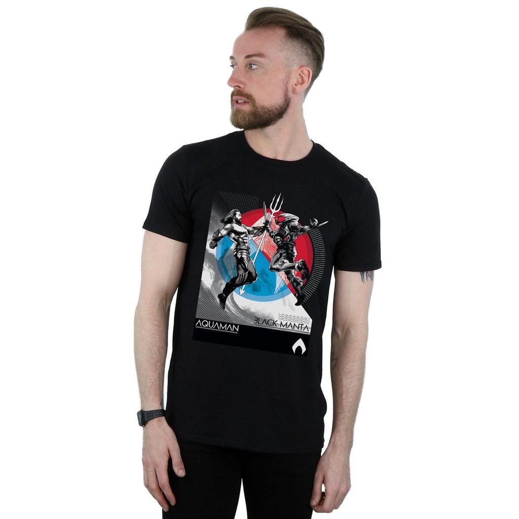 DC Comics Mens Aquaman Vs Black Manta T-Shirt