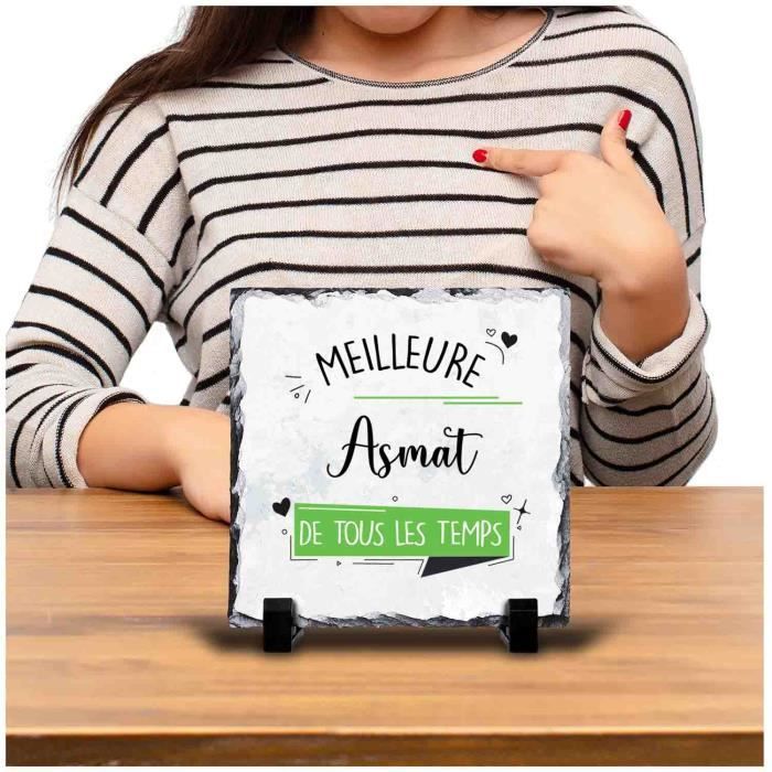 Cadre Meilleure Asmat de tous les temps | Idée Bureau Cadeau Travail Départ Retraite Collègue Anniversaire Noël