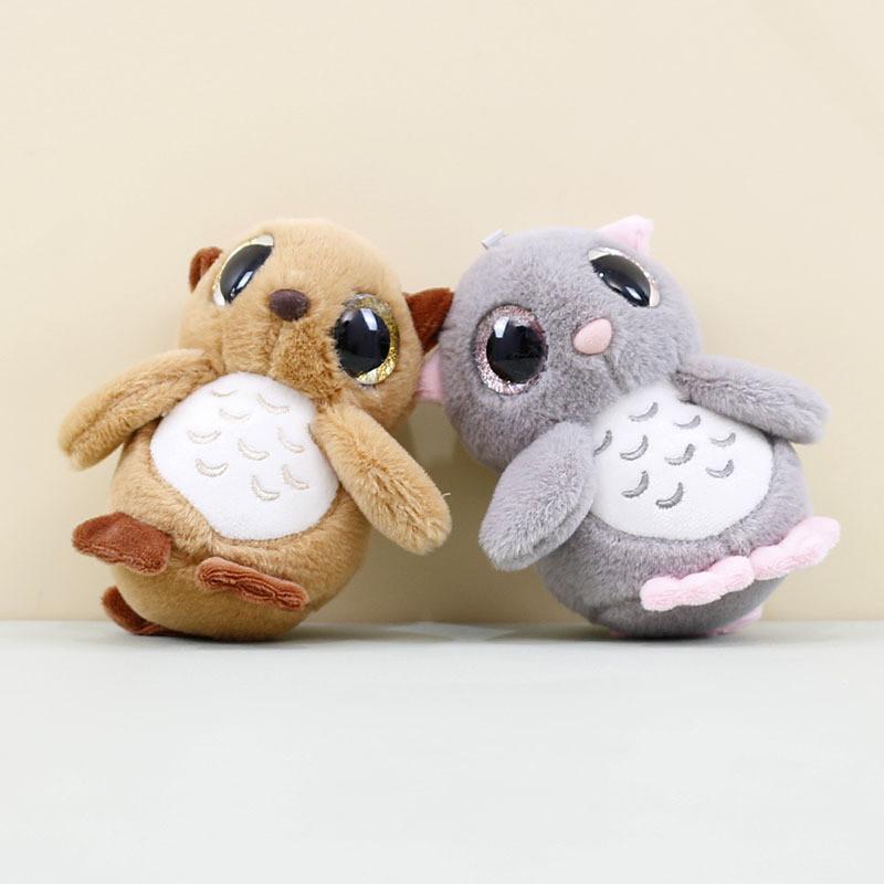 Adorable Plush Owl Keychain Cute Cartoon Bag Pendant Soft Toy Stuffed Animal